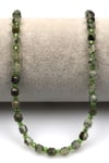 Prehnite Doğal Taş Dizi 5 x 6 mm Hexagonel Kesim - DZ-1216