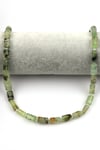 Prehnite Doğal Taş Dizi 7 x 12 mm Boru Kesim
