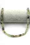Prehnite Doğal Taş Dizi 7 x 12 mm Boru Kesim