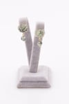 Prehnite Doğal Taş Gold Renkli Küpe