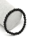 Rainbow Obsidyen Doğal Taş Bileklik 6 mm Küre Kesim - BLK-2296
