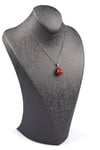 Red Jasper Doğal Taş Damla Model Kolye