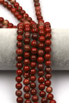 Red Jasper Doğal Taş Dizi 8 mm Küre Kesim
