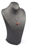 Red Jasper Doğal Taş Gümüş Renkli Kolye