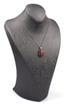 Red Jasper Doğal Taş Gümüş Renkli Kolye