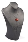 Red Jasper Doğal Taş Gümüş Renkli Kolye