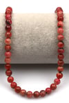 Rodonit (A Kalite) Doğal Taş Dizi 6 mm Küre Kesim - DZ-1010