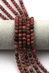 Rodonit ( A Kalite ) Doğal Taş Dizi 6 mm Küre Kesim