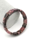 Rodonit Doğal Taş Bileklik 12 x 12 mm Özel Kesim - BLK-2420