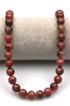 Rodonit Doğal Taş Dizi 10 mm Küre Kesim - DZ-0998