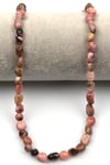 Rodonit Doğal Taş Dizi 6 x 8 mm Mercimek Kesim