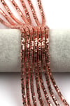 Rose Renkli Hematit Dizi 1 x 4 mm Civata Kesim