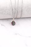 Ruby İn Zoisite – Anyolit Doğal Taş 925 Ayar Gümüş Kolye