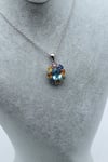Safir-Topaz Doğal Taş 925 Ayar Gümüş Kolye - KLYG-1641
