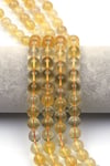 Sarı Florit Doğal Taş Dizi 10 mm Küre Kesim - DZ-1449