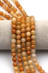 Sarı Jade Doğal Taş Dizi 8 mm Küre Kesim - DZ-1088