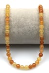 Sarı Kalsit (A Kalite) Doğal Taş Dizi 6 mm Küre Kesim - DZ-1048
