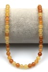 Sarı Kalsit (A Kalite) Doğal Taş Dizi 6 mm Küre Kesim - DZ-1048