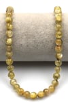 Sarı Lepidolit Doğal Taş Dizi 8 mm Küre Kesim - DZ-1017