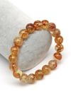 Sarı Topaz Doğal Taş Bileklik 10 mm Küre Kesim