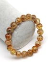 Sarı Topaz Doğal Taş Bileklik 10 mm Küre Kesim