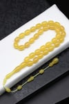 Selamet Şeker Kehribar Tesbih 8 x 11 mm Badem Kesim - TGMS-8