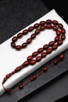 Selamet Şeker Kızıl Cocobolo Ağacı Tesbih 9 x 12 mm Badem Kesim - TGMS-2