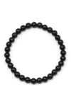 Shungite Doğal Taş Bileklik 6 mm Küre Kesim