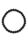 Shungite Doğal Taş Bileklik 6 mm Küre Kesim