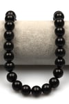 Shungite Doğal Taş Dizi 12 mm Küre Kesim - DZ-1093