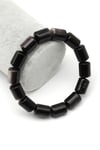 Silver Obsidyen Doğal Taş Bileklik 10 x 14 mm Özel Kesim - BLK-2445