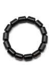 Silver Obsidyen Doğal Taş Bileklik 10 x 14 mm Özel Kesim - BLK-2445