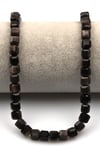 Silver Obsidyen Doğal Taş Dizi 6 mm Küp Kesim - DZ-1156