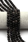 Silver Obsidyen Doğal Taş Dizi 8 mm Fasetli Küre Kesim - DZ-0831