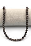 Silver Obsidyen Doğaltaş Dizi 6 mm Küre Kesim