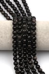Silver Obsidyen Doğaltaş Dizi 8 mm Fasetli Küre Kesim