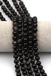 Silver Obsidyen Doğaltaş Dizi 8 mm Küre Kesim