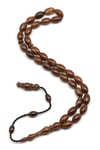 Sırçalı Kuka Ağacı Tesbih 6 x 10 mm Beyzi Kesim - T-1829