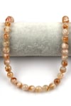 Sitrin Doğal Taş Dizi 10 mm Fasetli Küre Kesim