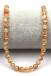 Sitrin Doğal Taş Dizi 6 mm Küre Kesim - DZ-0879