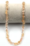 Sitrin Doğal Taş Dizi 6 x 8 mm Mercimek Kesim