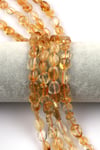 Sitrin Doğal Taş Dizi 9 x 11 mm Mercimek Kesim
