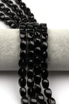Siyah Akik Doğaltaş Dizi 8 x 11 mm Burgu Kesim