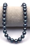 Siyah İnci Doğal Taş Dizi 10 x 11 mm Özel Kesim - DZ-1417
