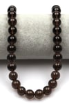 Smoky Obsidyen Doğal Taş Dizi 10 mm Küre Kesim - DZ-0799