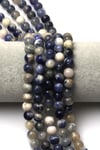 Sodalit Doğal Taş Dizi 8 mm Küre Kesim - DZ-0795