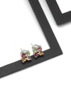 Turmalin Doğal Taş 925 Ayar Gümüş Küpe - KP-0298