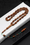 Usta İşçilikli Kuka Ağacı Tesbih 6 x 11 mm Arpa Kesim