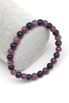 Yakut-Safir Doğal Taş Bileklik 6 mm Fasetli-Küre Kesim