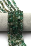 Yeşil Akik Doğal Taş Dizi 6 x 8 mm Mercimek Kesim